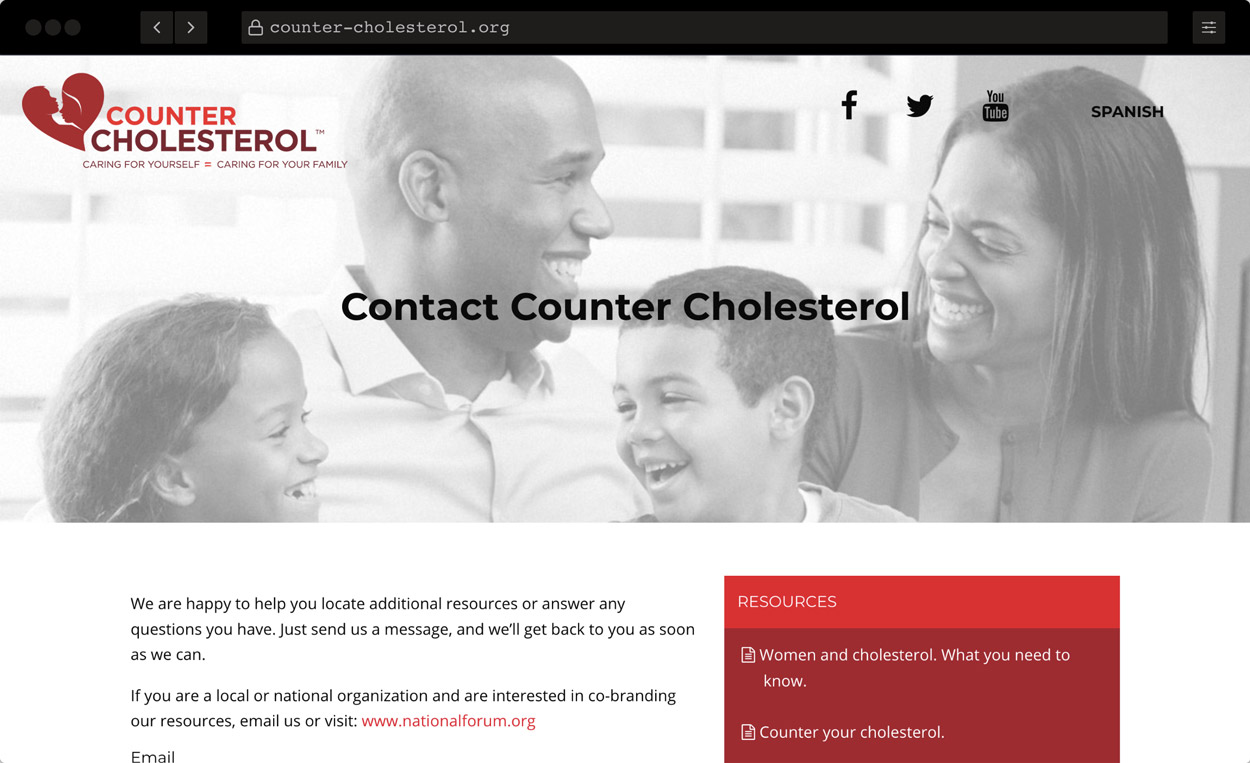 Screenshot of Counter Cholesterol